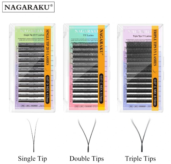 NAGARAKU 2D Y YY YYY Eyelash Extension