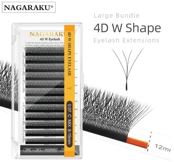 NAGARAKU 3D 4D 5D 6D 7D 8D W Spike 3D W Eyelash Extension